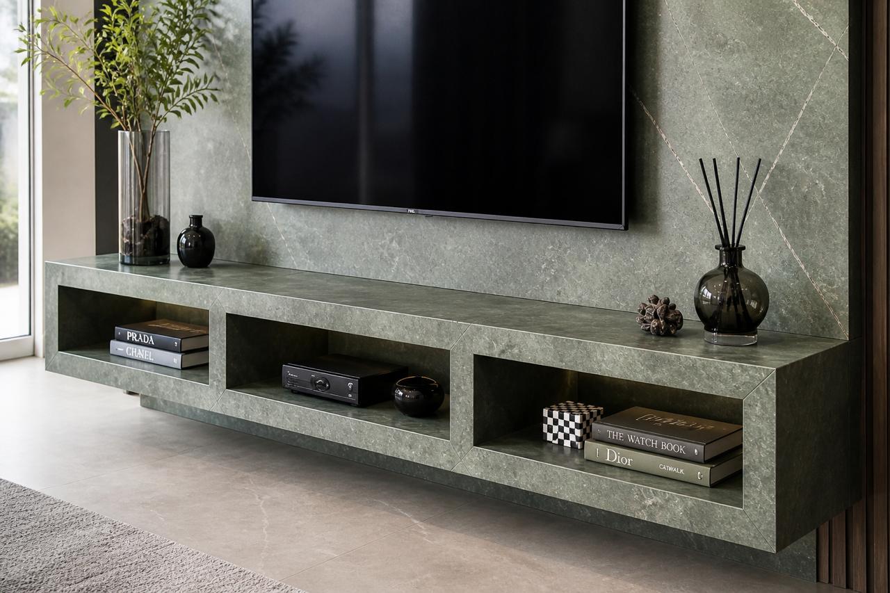 Painel para TV em Porcelanato